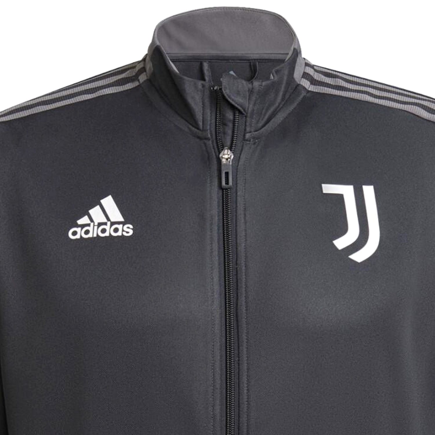 Juventus dark grey training bench Soccer tracksuit 2021/22 - Adidas