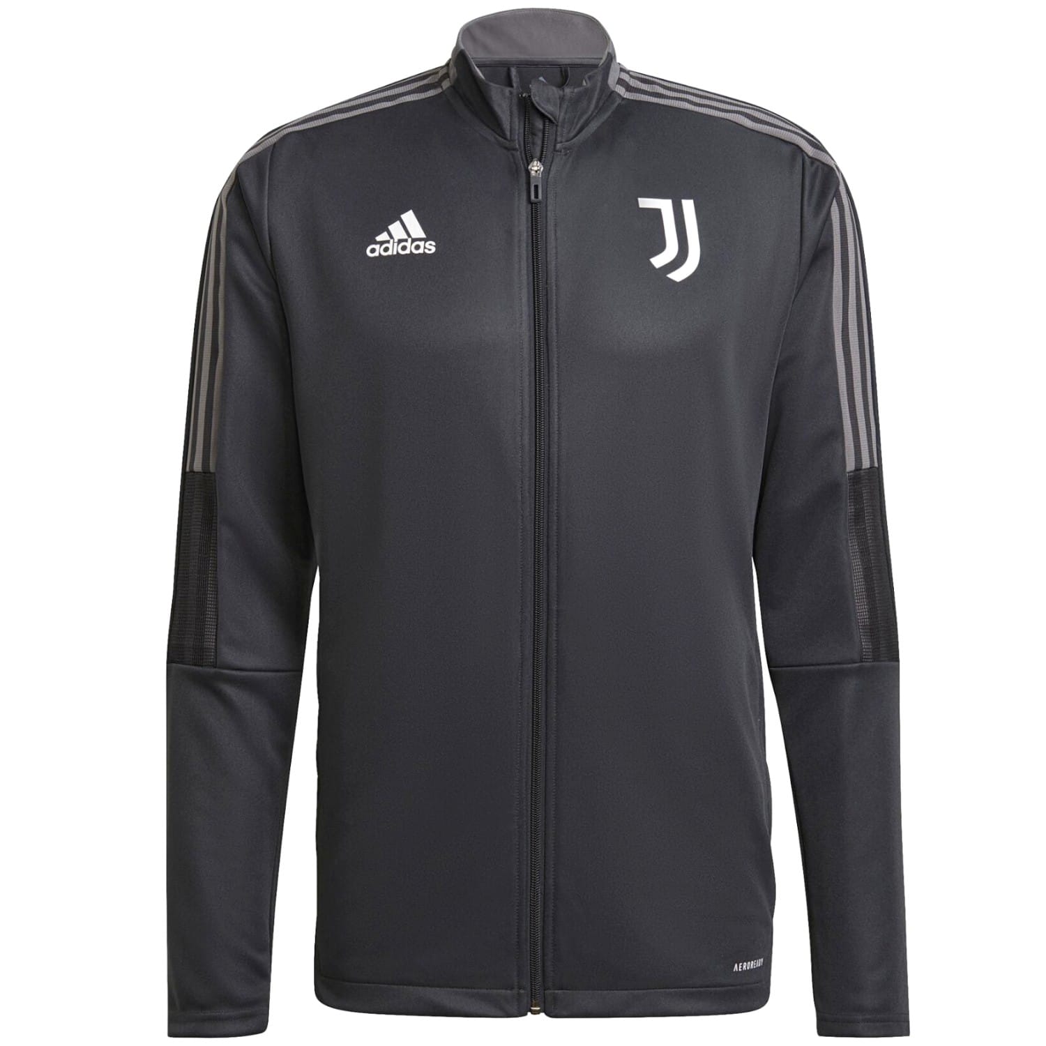 Juventus dark grey training bench Soccer tracksuit 2021/22 - Adidas