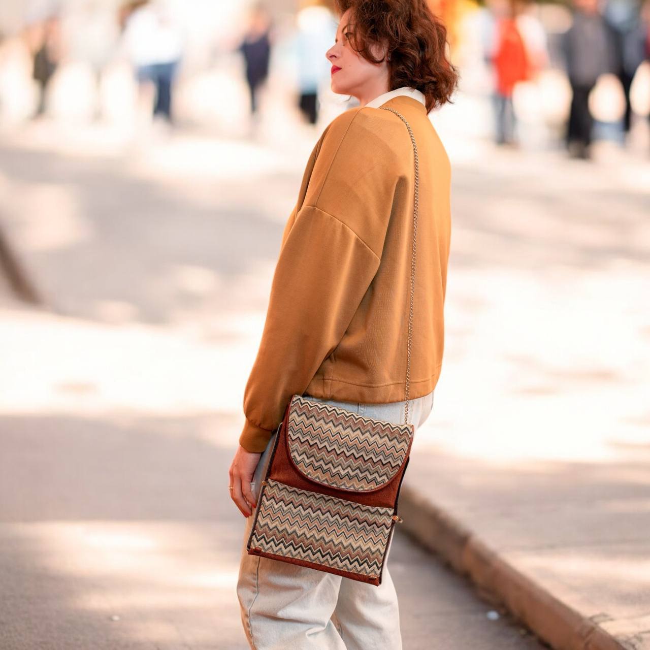 Bag Jane (big), vegan, artificial leather, 4 in 1