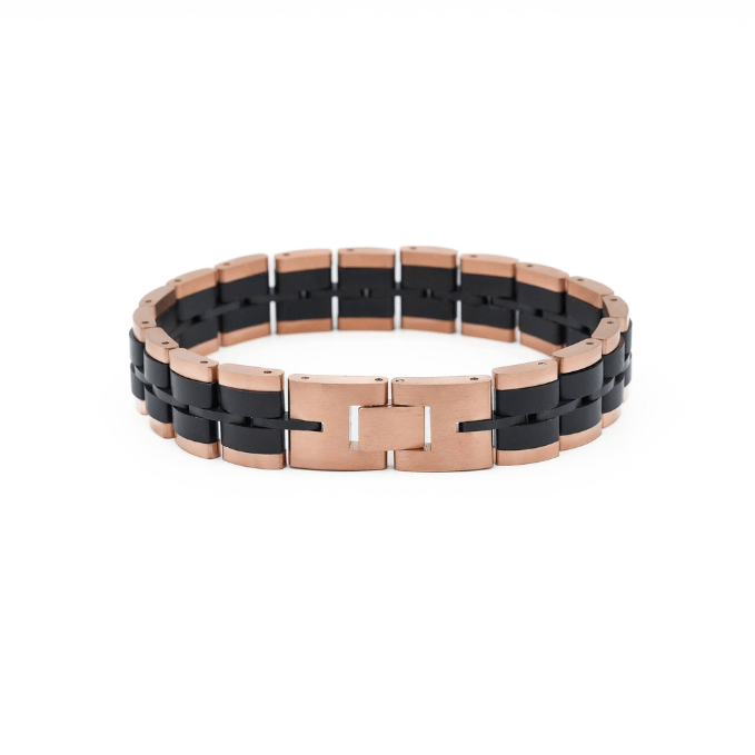 Bracelet Baldr Rose Gold & Zebrawood