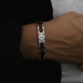 Bracelet Vidar Stainless Steel & Walnut Wood