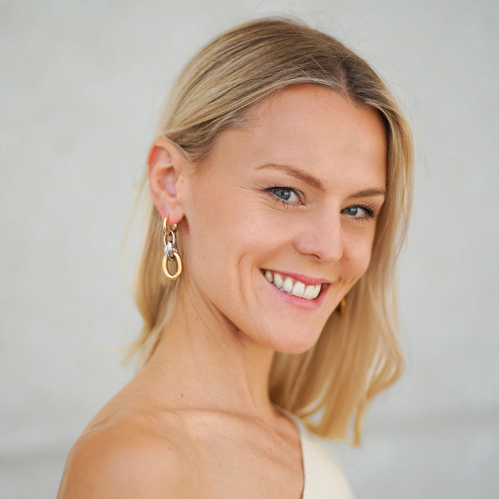 Earrings Chain II - Gold Plated Chain Drop Earrings