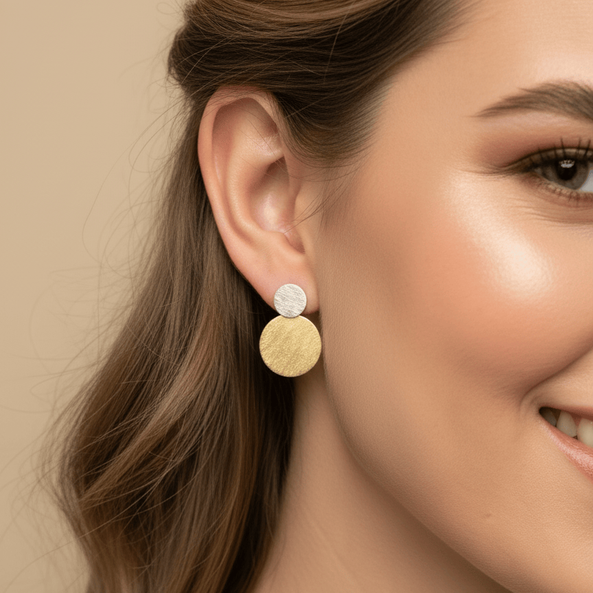 Earrings Moon - Sterling Silver Crescent Moon Earrings