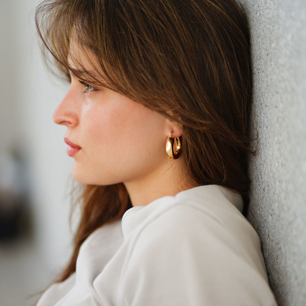 Earrings Nicole - Gold Plated Elegant Earrings