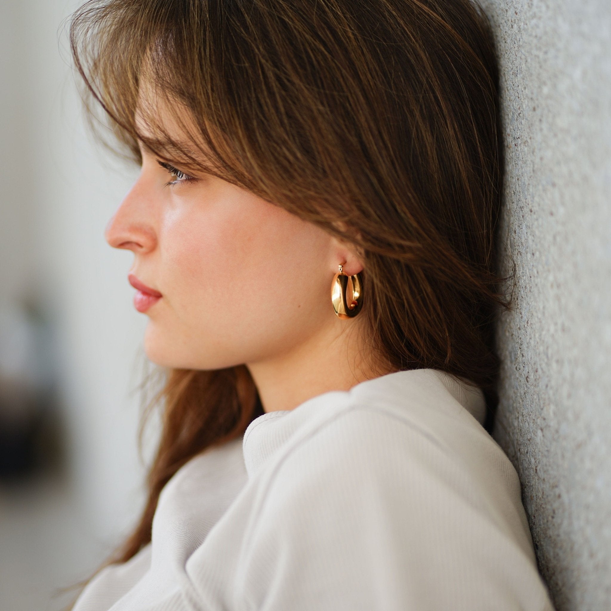 Earrings Nicole - Gold Plated Elegant Earrings