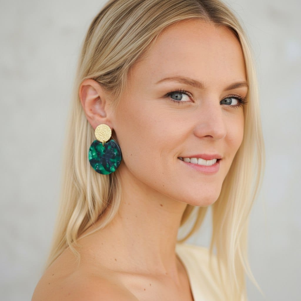 Earrings Polly - Gold Plated Modern Earrings