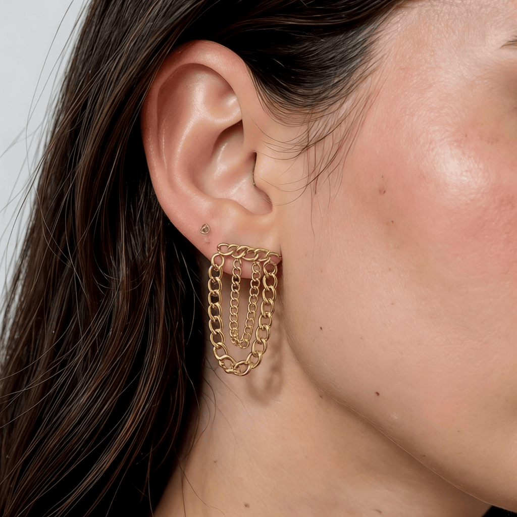 Earrings Romy - Gold Plated Elegant Earrings