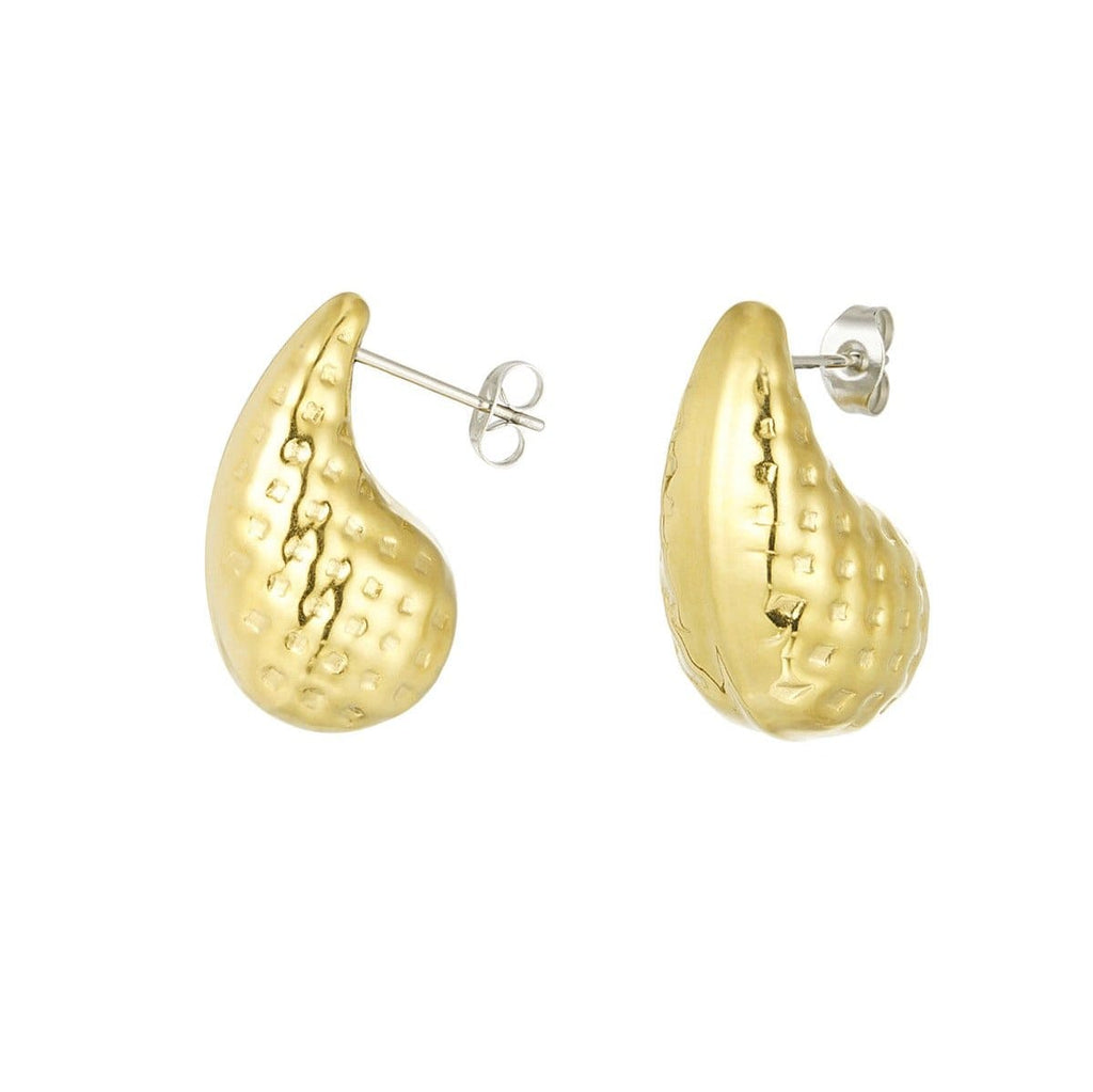 Earrings Selena - Gold Plated Elegant Statement Earrings