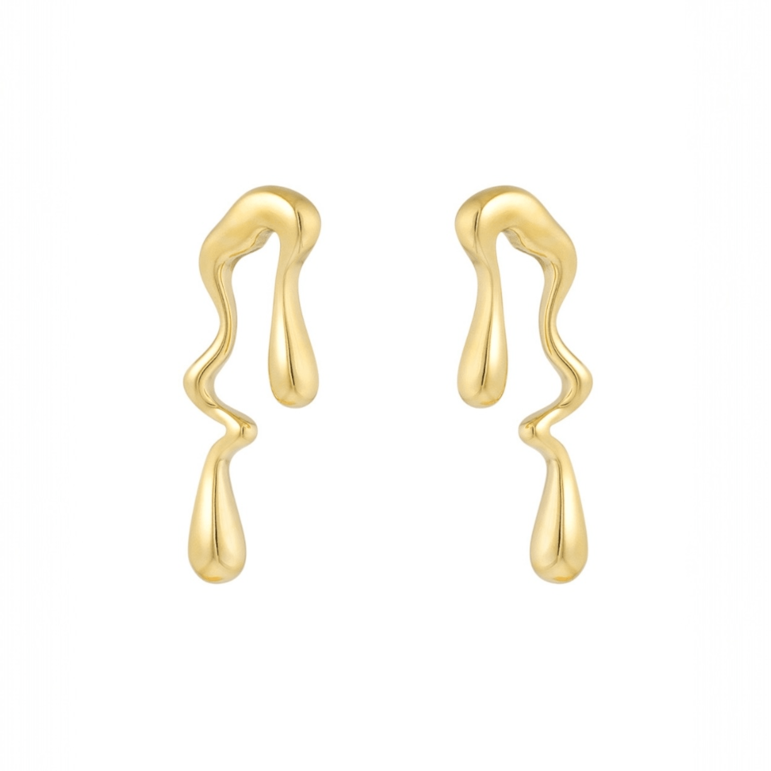 Earrings Selestia - Gold Plated Celestial Earrings