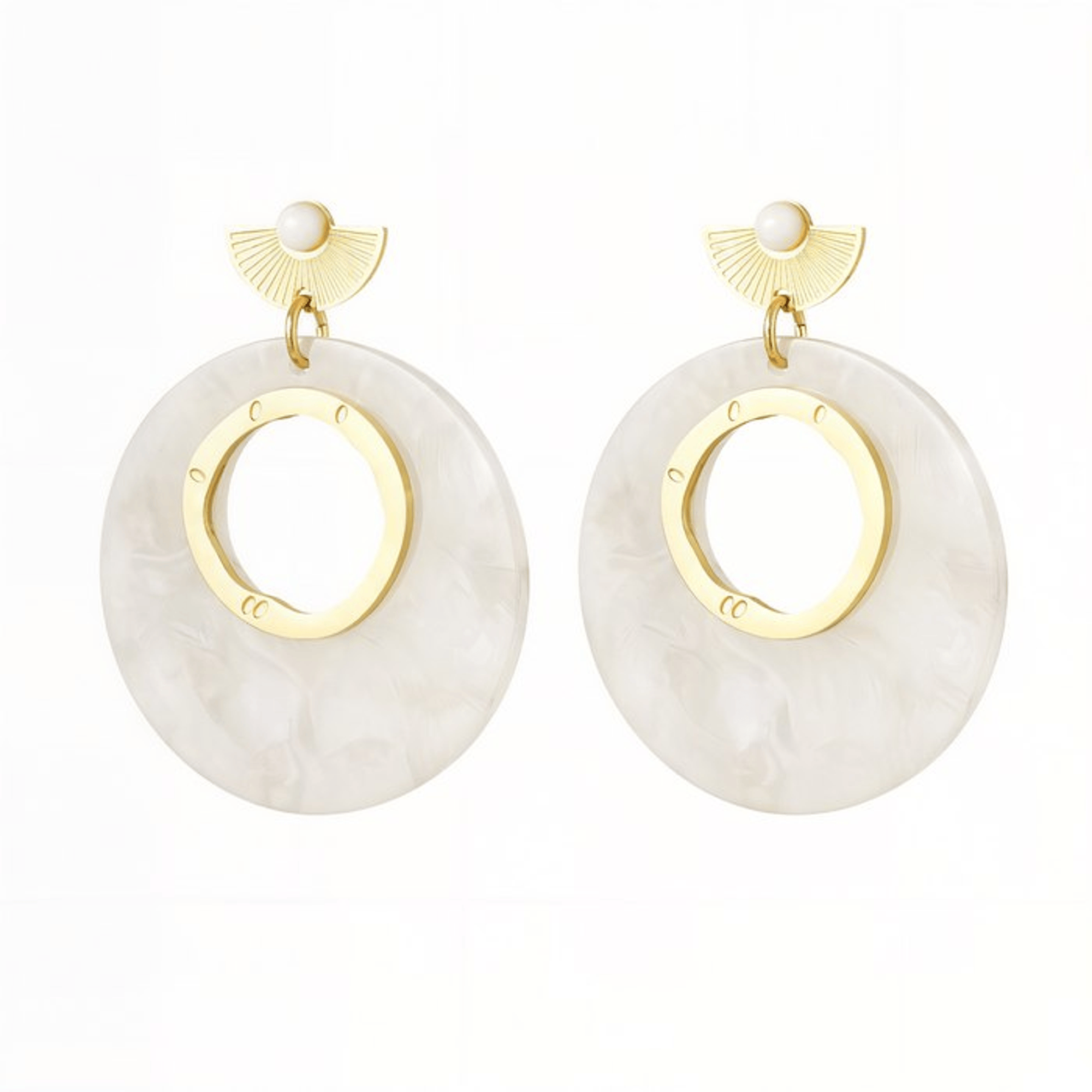 Earrings Sharon - Gold Plated Elegant Earrings