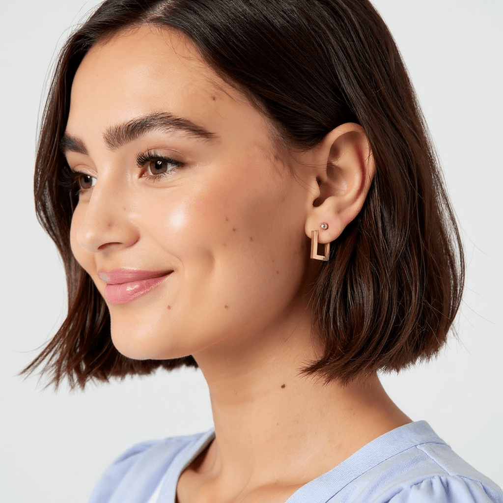 Earrings Terry - Gold Plated Modern Earrings