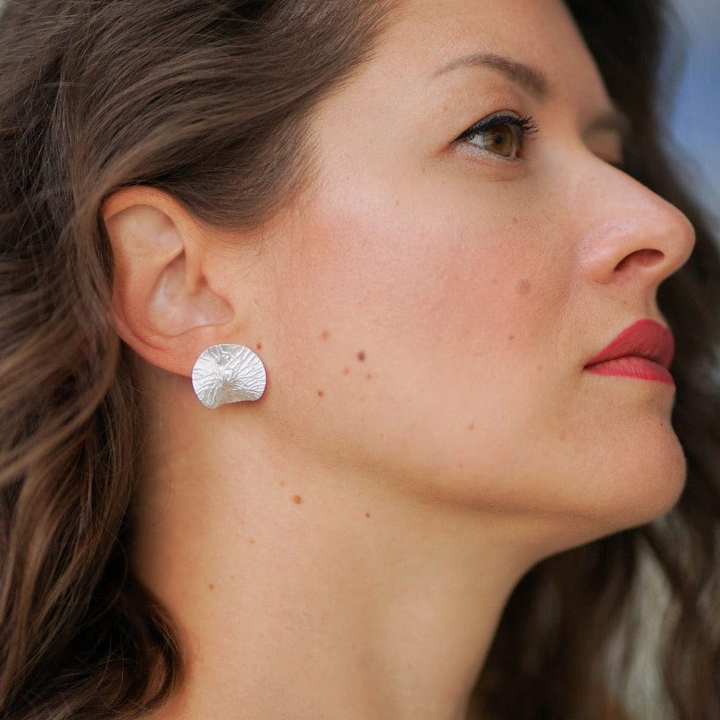 Earrings Touch - Gold Plated Stainless Steel Elegant Earrings