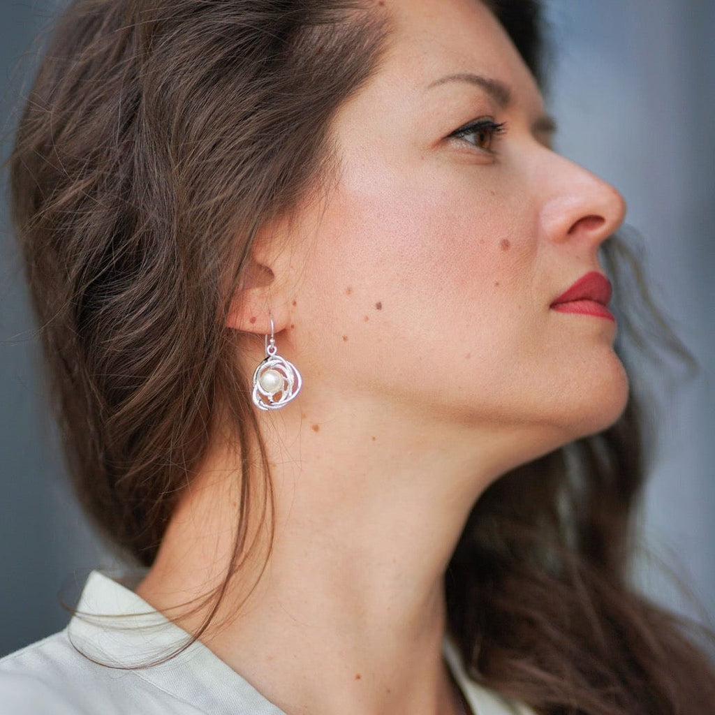 Earrings Twist - Gold Plated Twisted Design Earrings