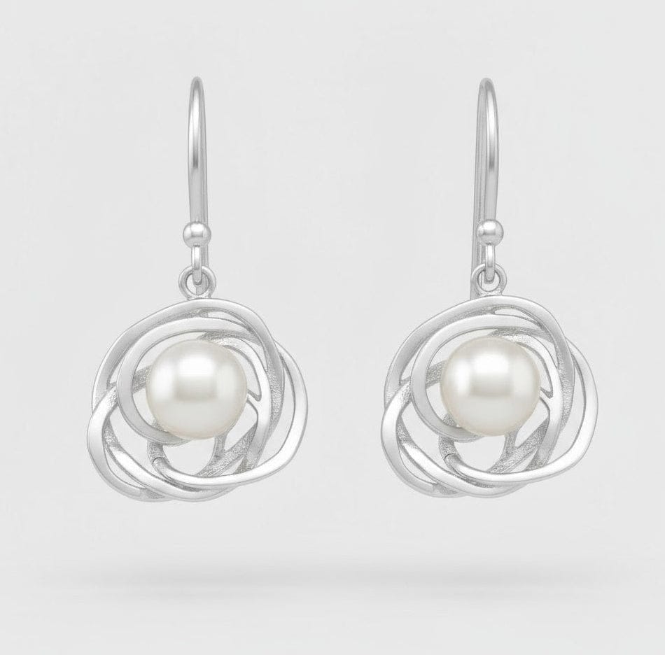 Earrings Twist - Gold Plated Twisted Design Earrings
