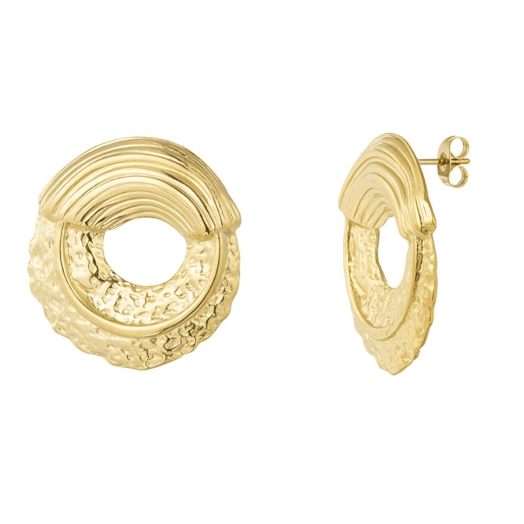 Earrings Yun - Gold Plated Minimalist Earrings