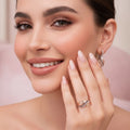 Erin - Twisted Ring with Black & White Zirconia