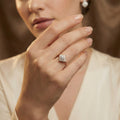 Ring Lumina - Rose Gold Plated Cushion Pavé Ring