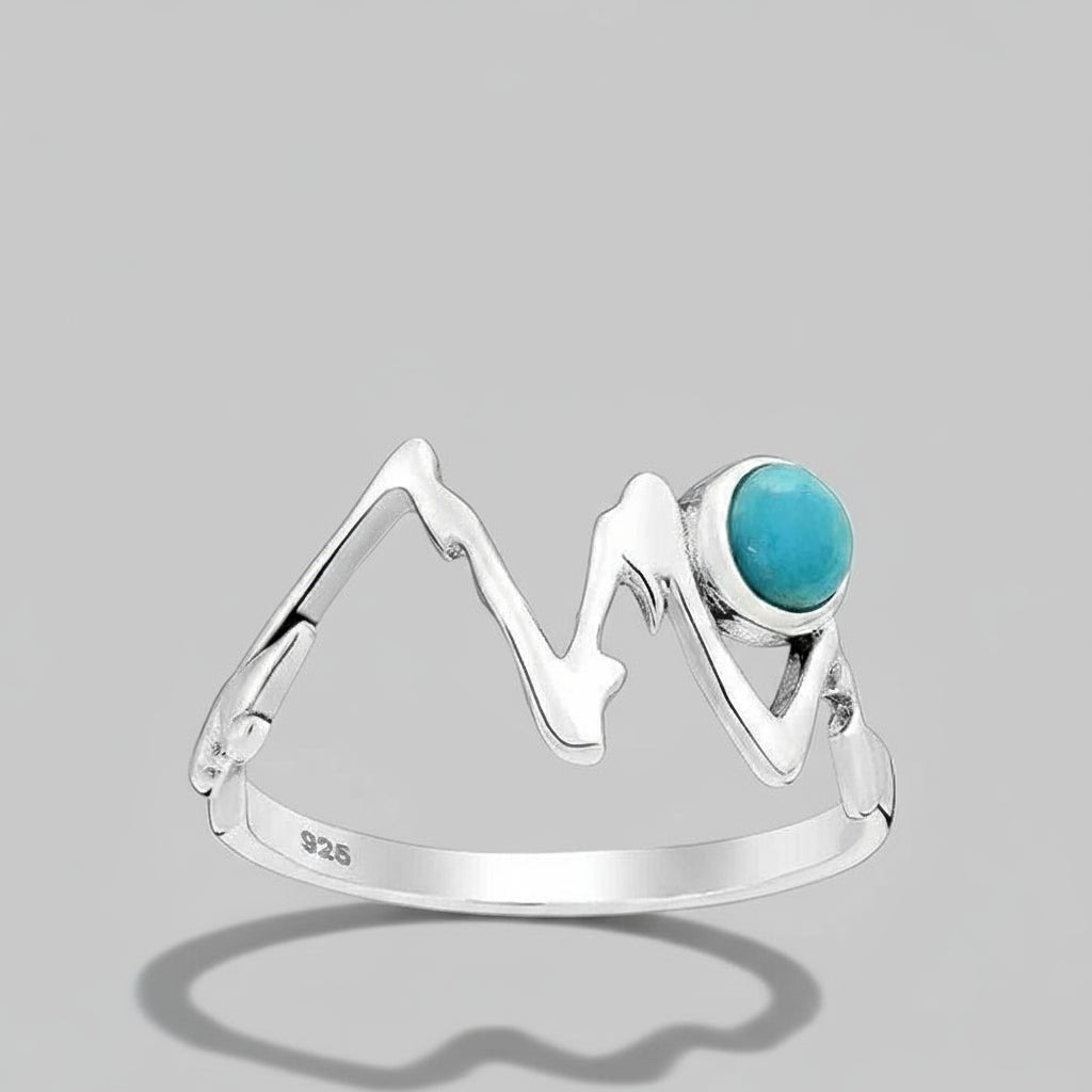 Ring Mountain Star - Sterling Silver Turquoise Ring