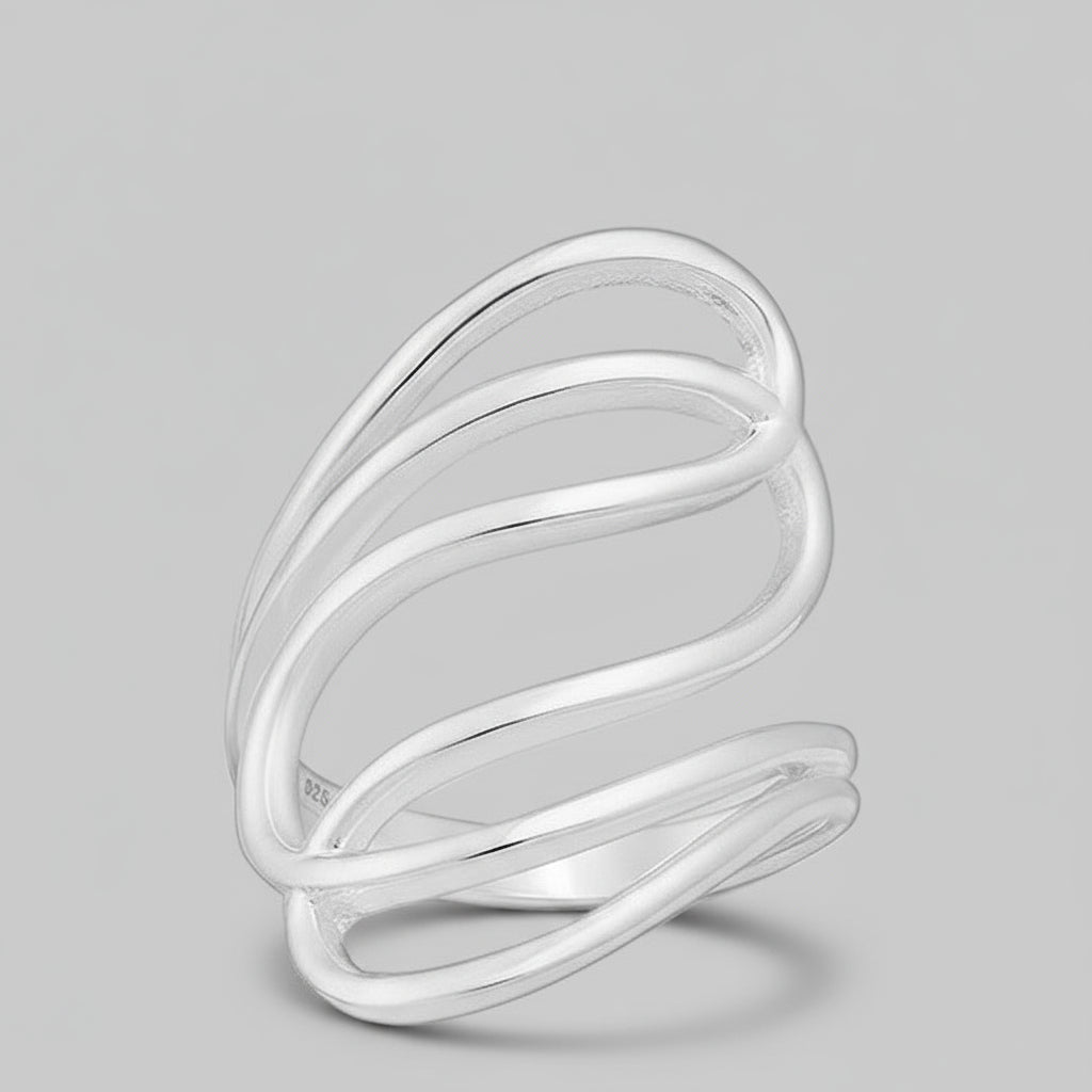 Ring Flow - Sterling Silver Flowing Design Ring