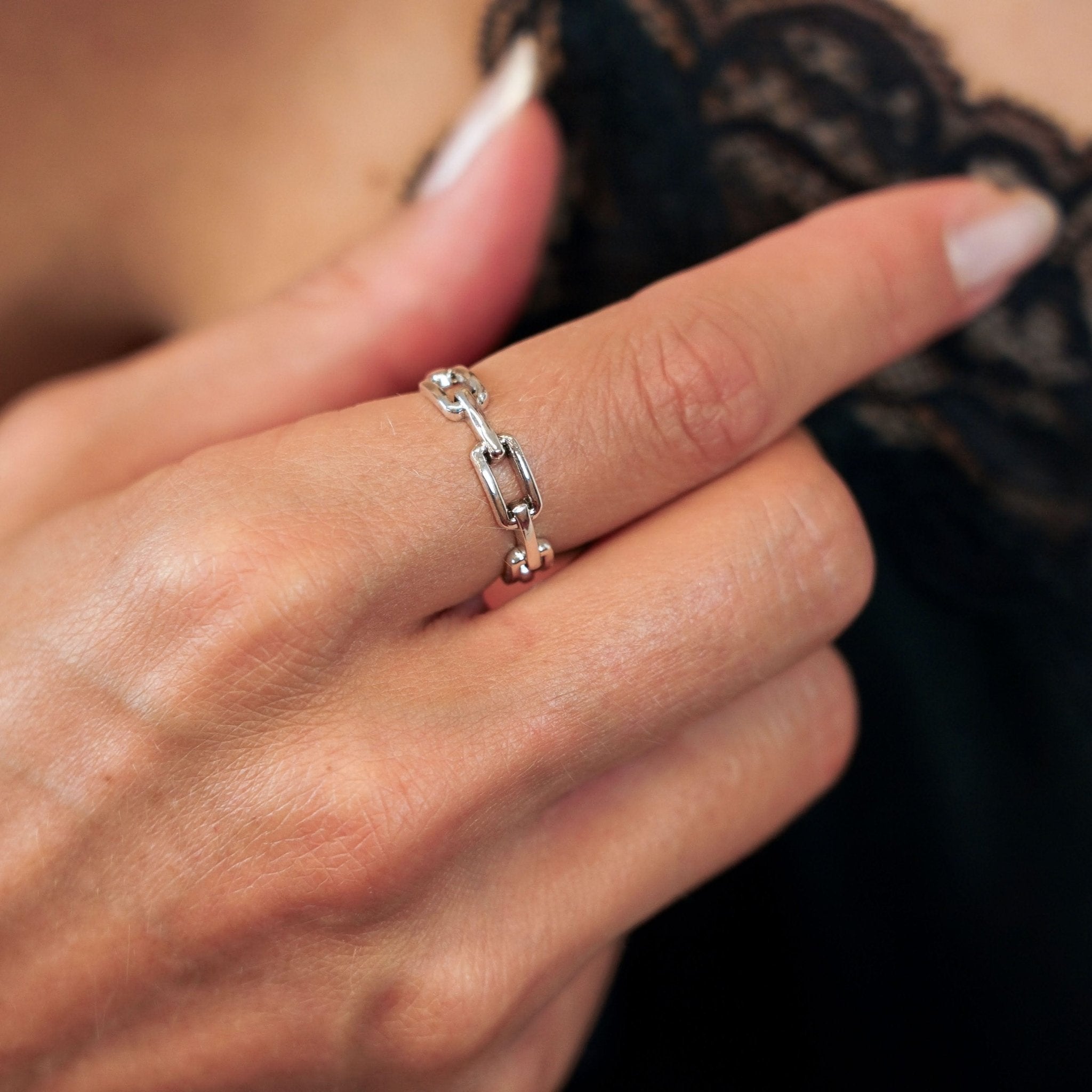 Ring Unity - Sterling Silver Chain Link Ring
