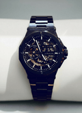 Ayoro Blackcore Skeleton AG8 Watch - Luxury Skeleton Timepiece-0
