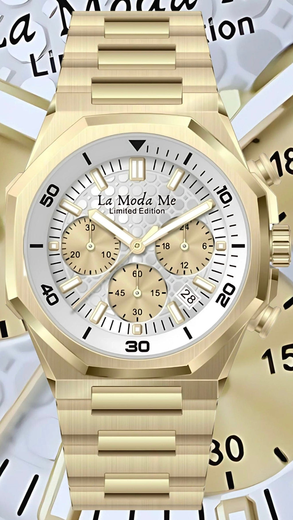 G-Euo Limited Edition Gold Tone Watch - Exclusive Luxury