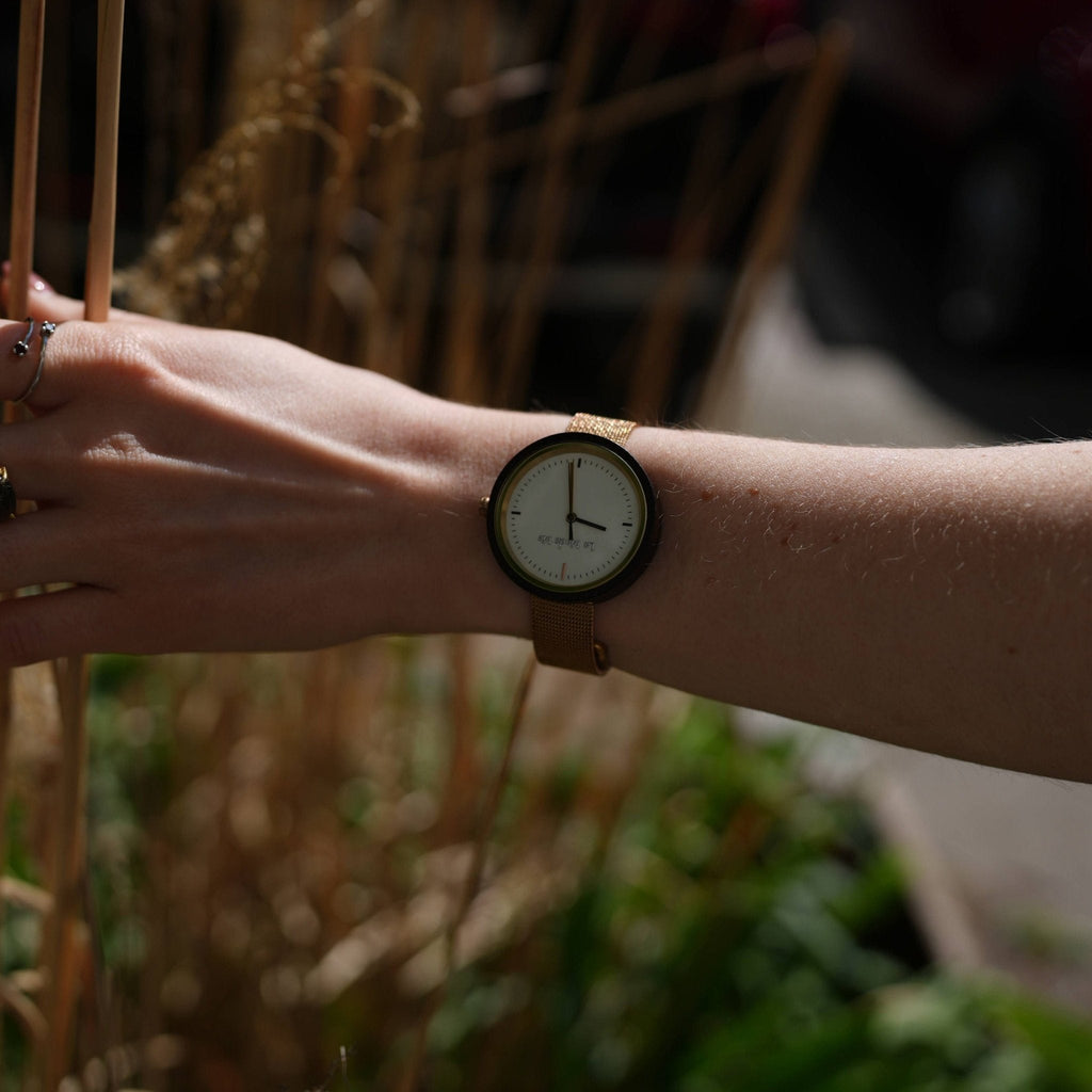 Watch Lumin Rosegold - Eco-Friendly Minimalist Round Timepiece