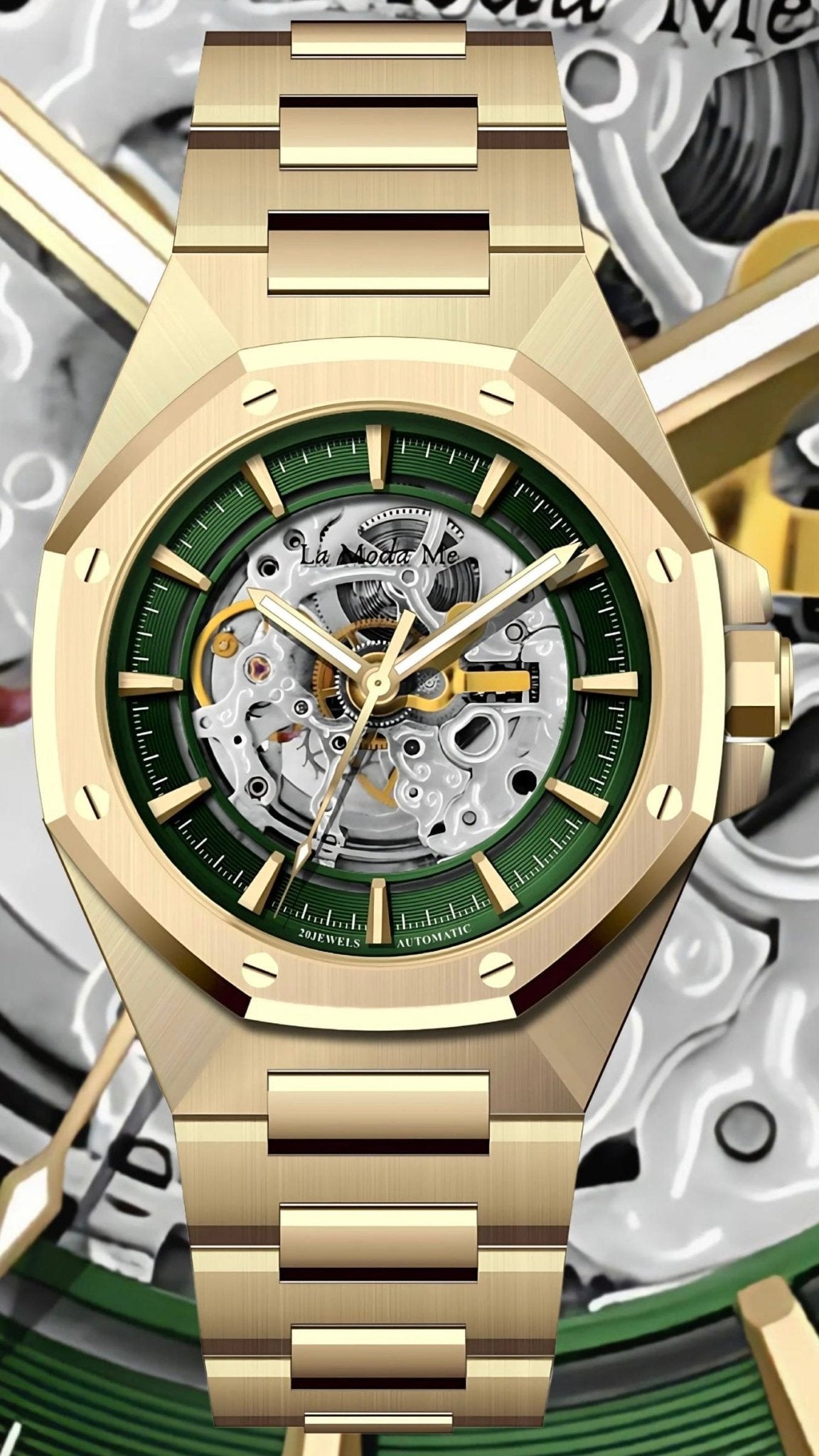 Space Mission Green 8 Watch - Premium Adventure Timepiece