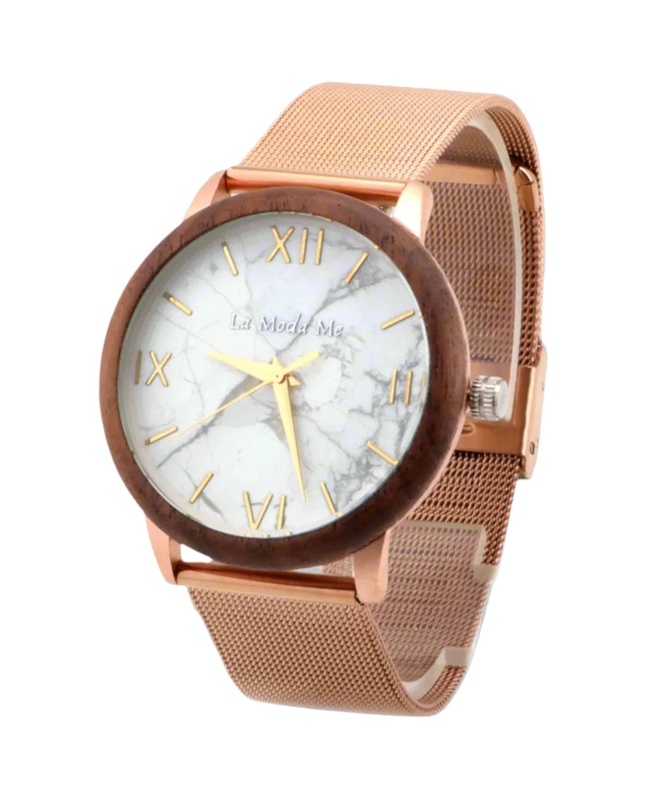 Watch Aurora Rose - Eco-Friendly Rosegold & Walnut Luxury Timepiece