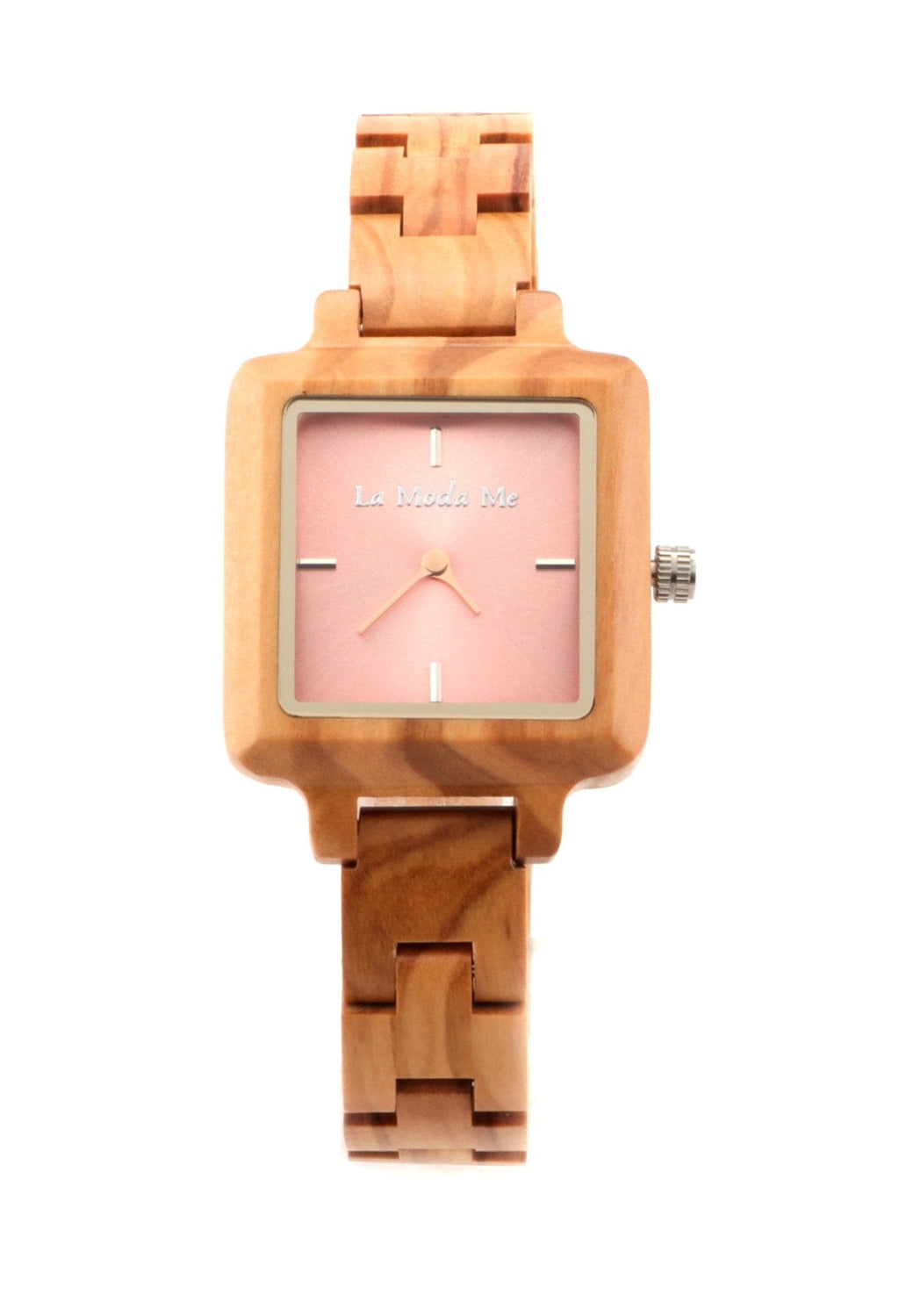 Watch La Piccola Natura - Eco-Friendly Olivewood Pink Timepiece