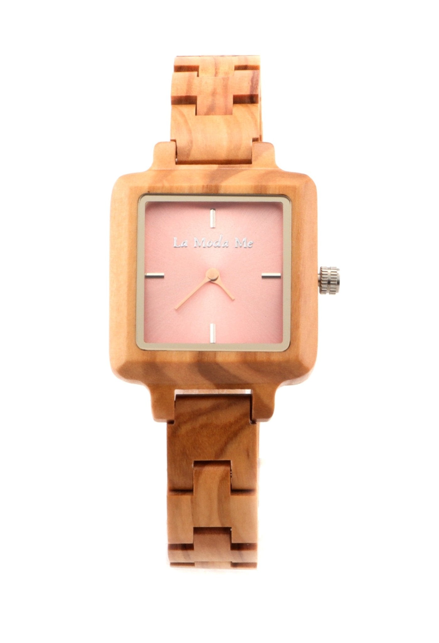 Watch La Piccola Natura - Eco-Friendly Olivewood Pink Timepiece