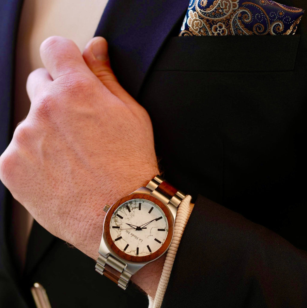Watch Madira - Eco-Friendly Walnut & Steel Elegant Timepiece-1