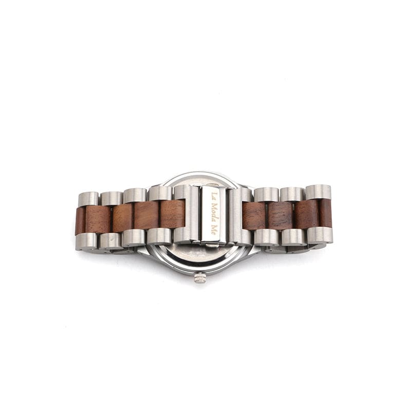 Watch Madira - Eco-Friendly Walnut & Steel Elegant Timepiece-3