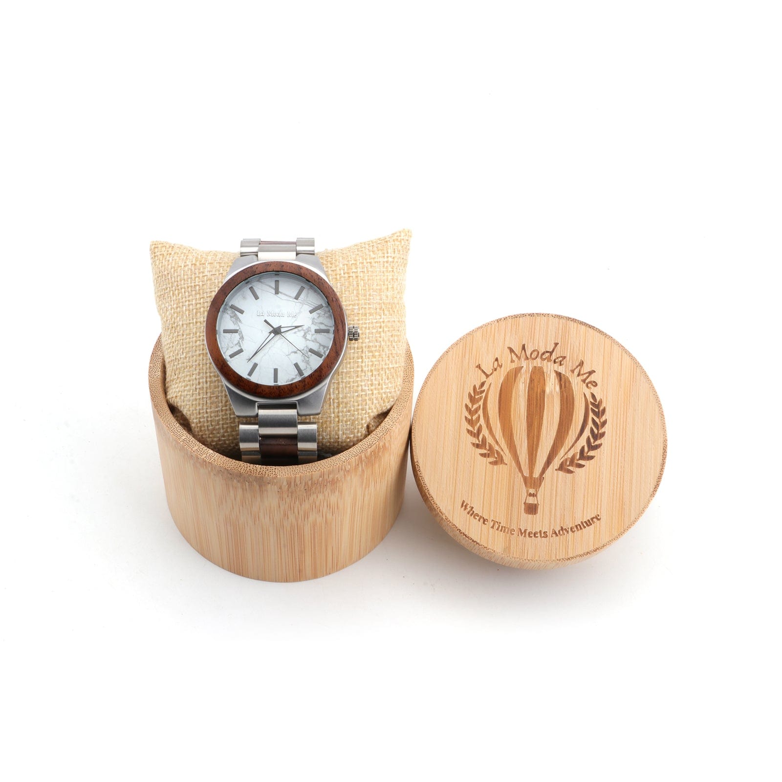 Watch Madira - Eco-Friendly Walnut & Steel Elegant Timepiece-4