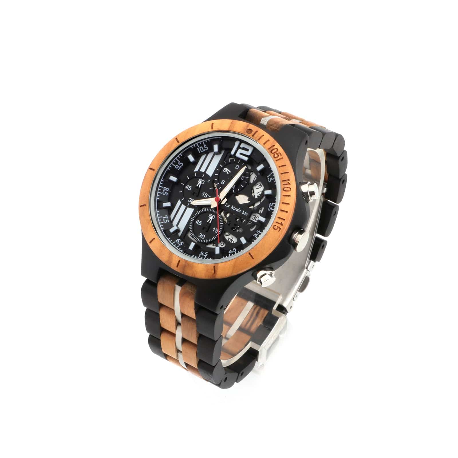 Watch Templer Knight Zebrawood - Eco-Friendly Wooden Timepiece
