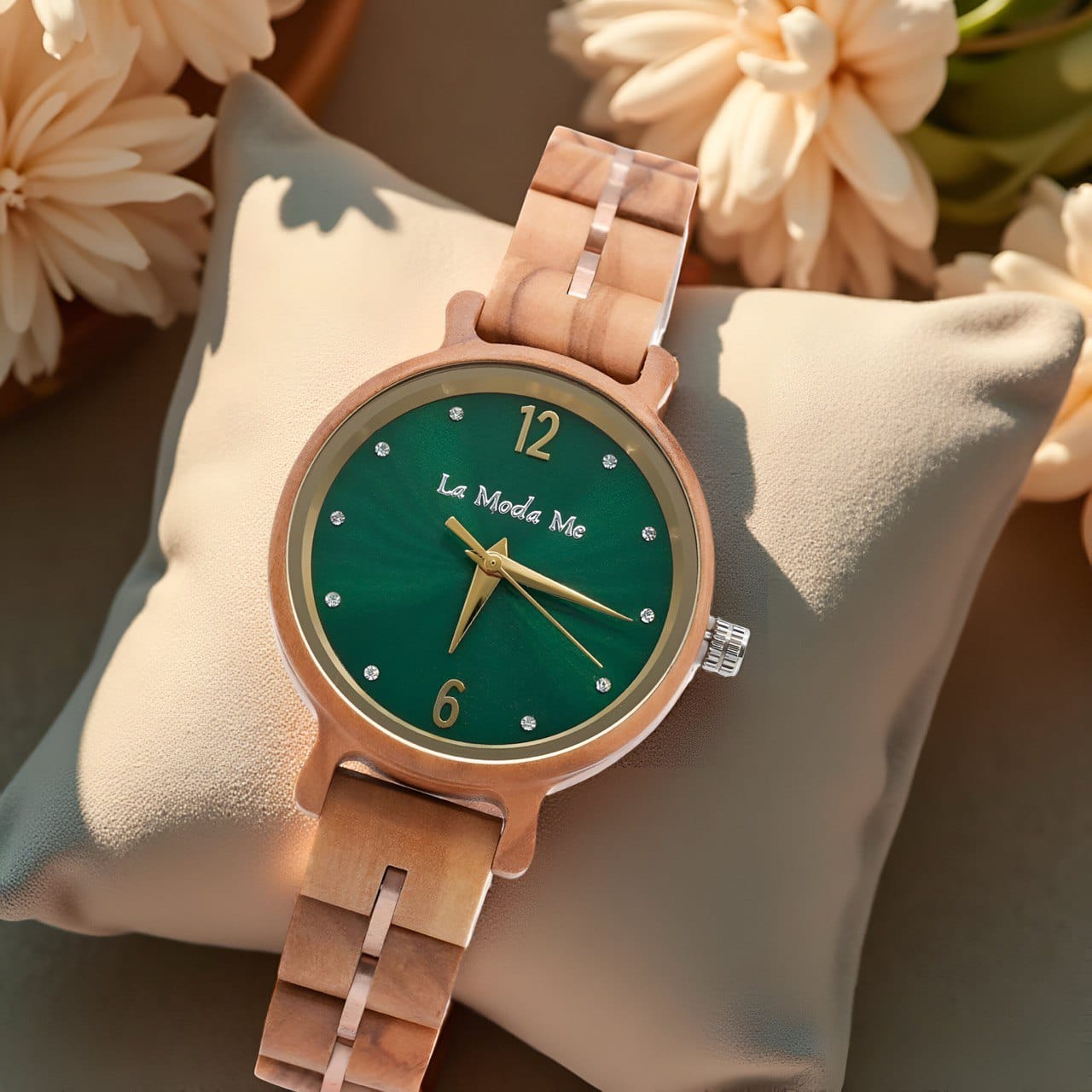 Watch Viridis Olivewood Green - Eco-Friendly Elegant Timepiece-0