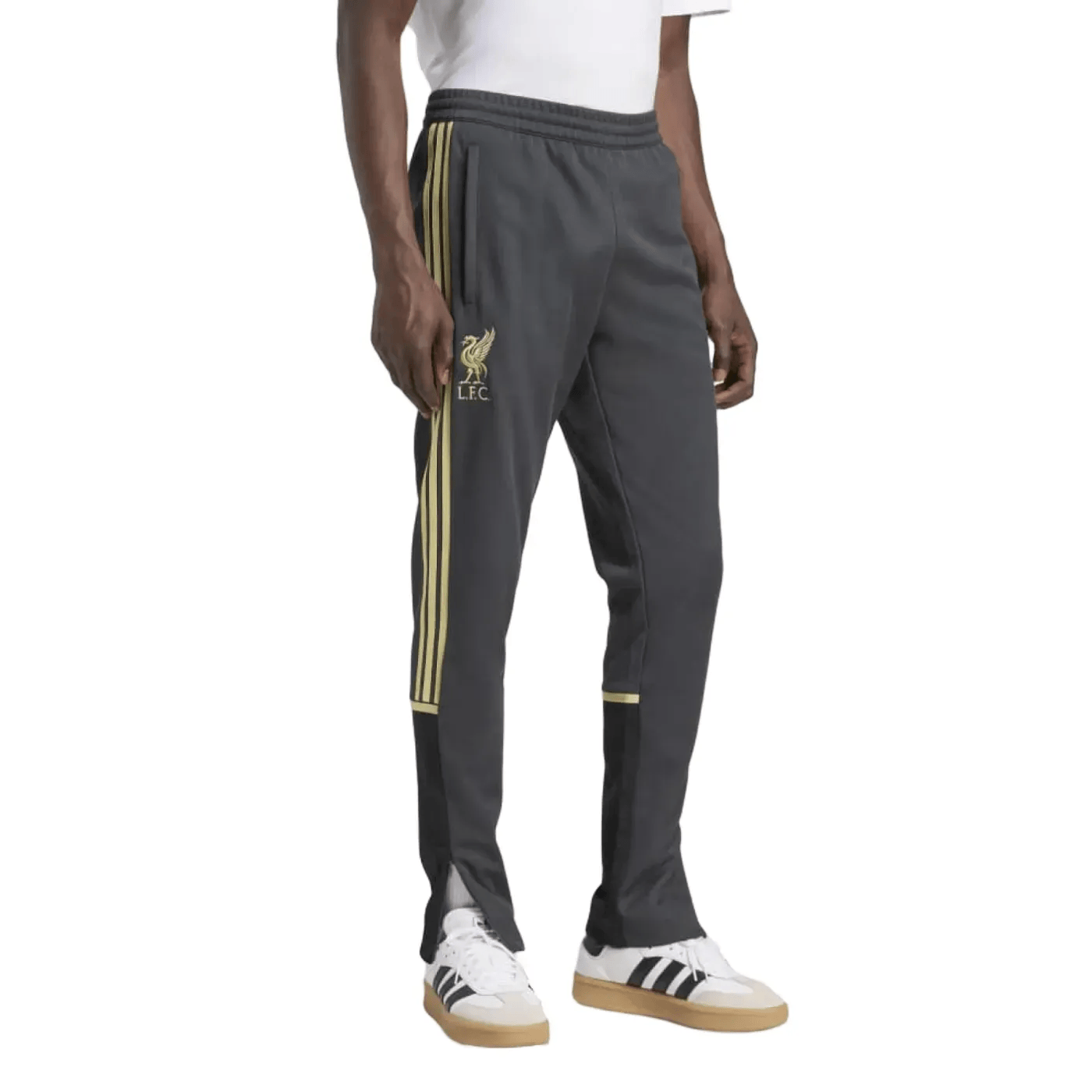 Liverpool FC Originals casual presentation tracksuit 2026 grey/gold - Adidas
