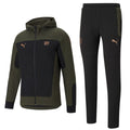 Manchester City Evostripe hooded presentation tracksuit 2021 green - Puma