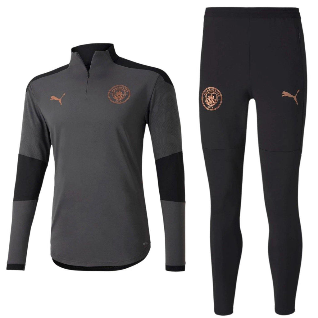 Manchester City black/grey training technical tracksuit 2020/21 - Puma
