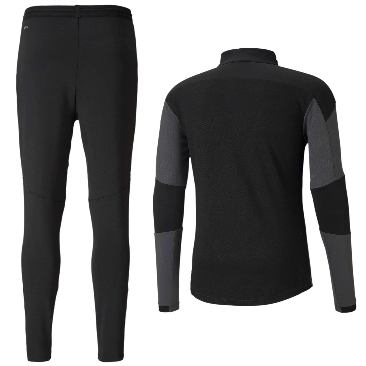 Manchester City black/grey training technical tracksuit 2020/21 - Puma