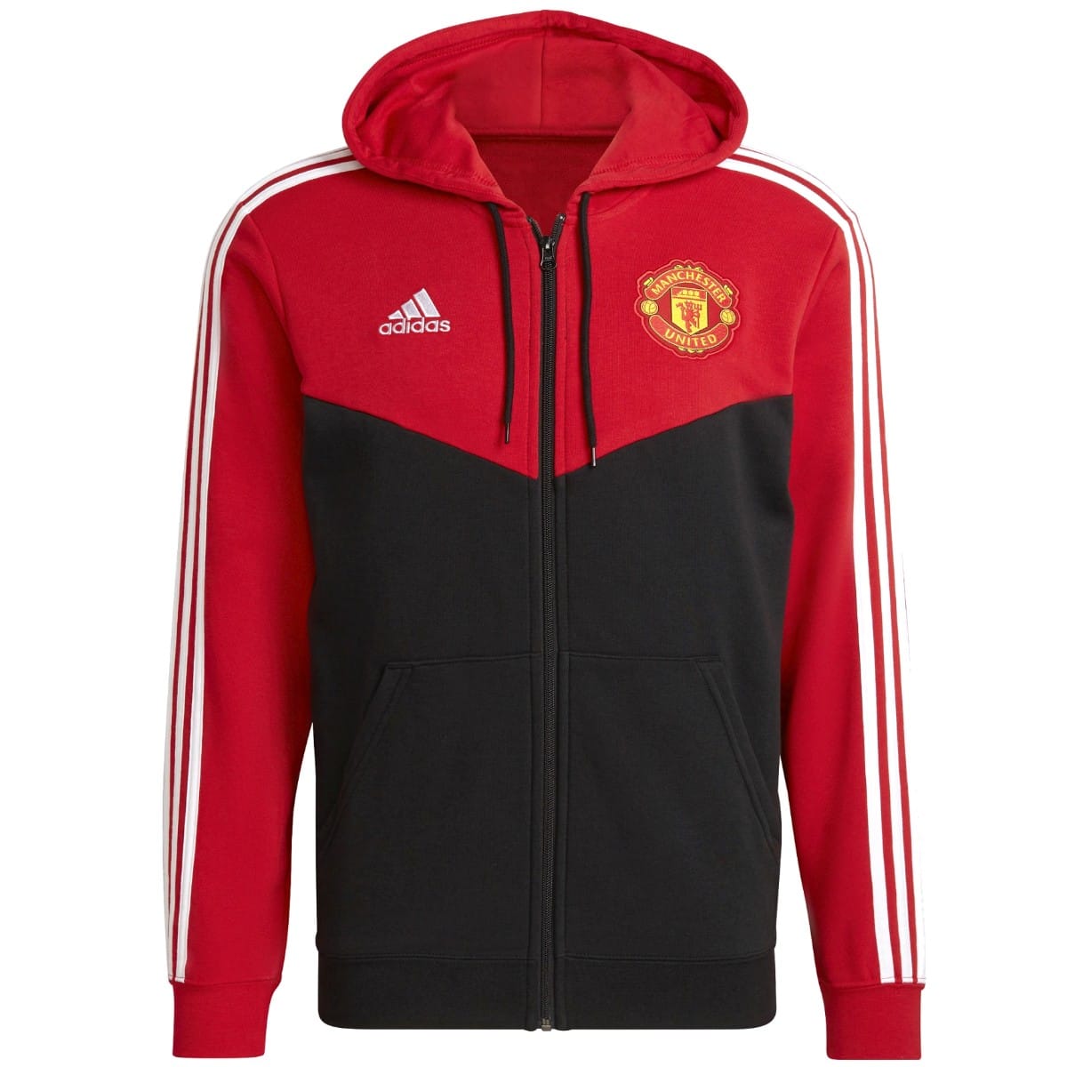Manchester United Casual 3S hooded presentation tracksuit 2021/22 - Adidas