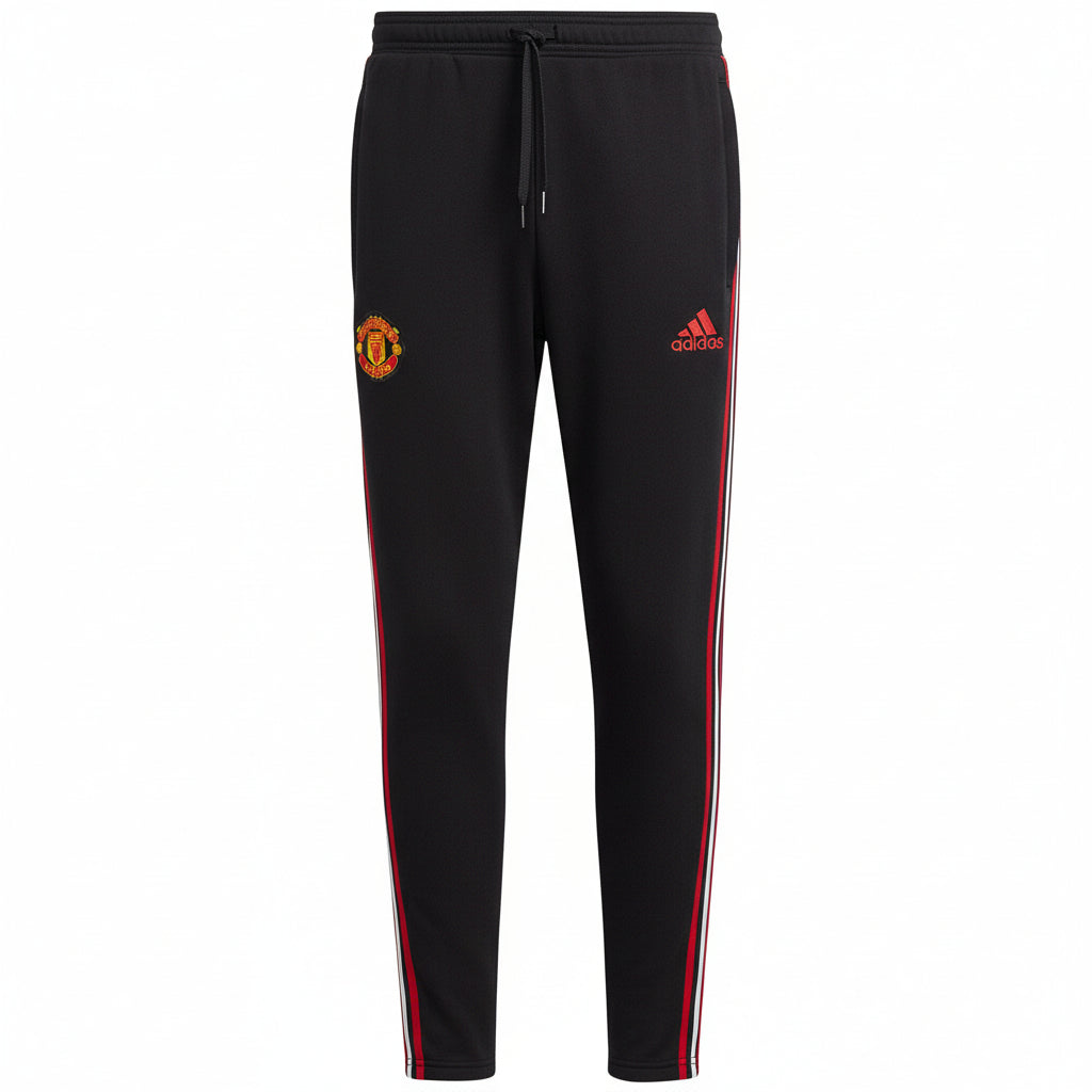 Manchester United Casual 3S black sweat pants 2022/23 - Adidas