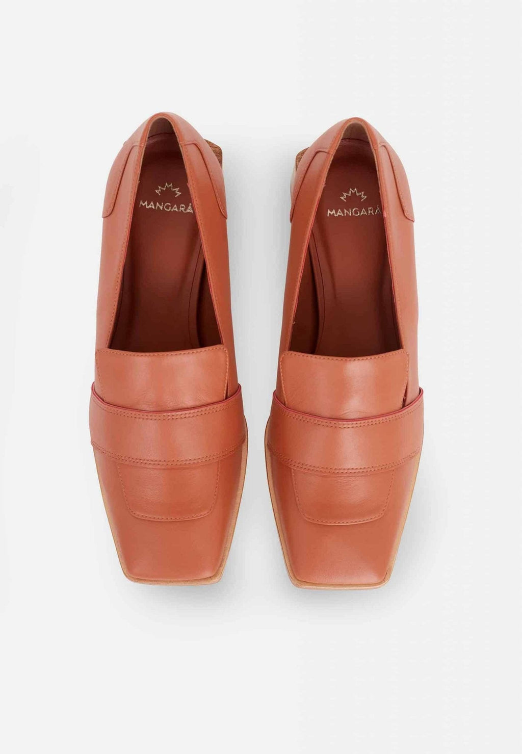 Brown Calf Leather Loafers Louro – Women’s 4cm Block Heel