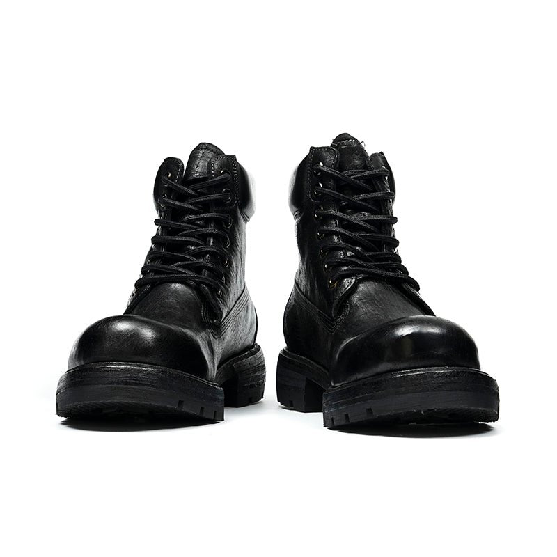 Men’s Rugged Outdoor Combat Boots with Heavy-Duty Traction Sole