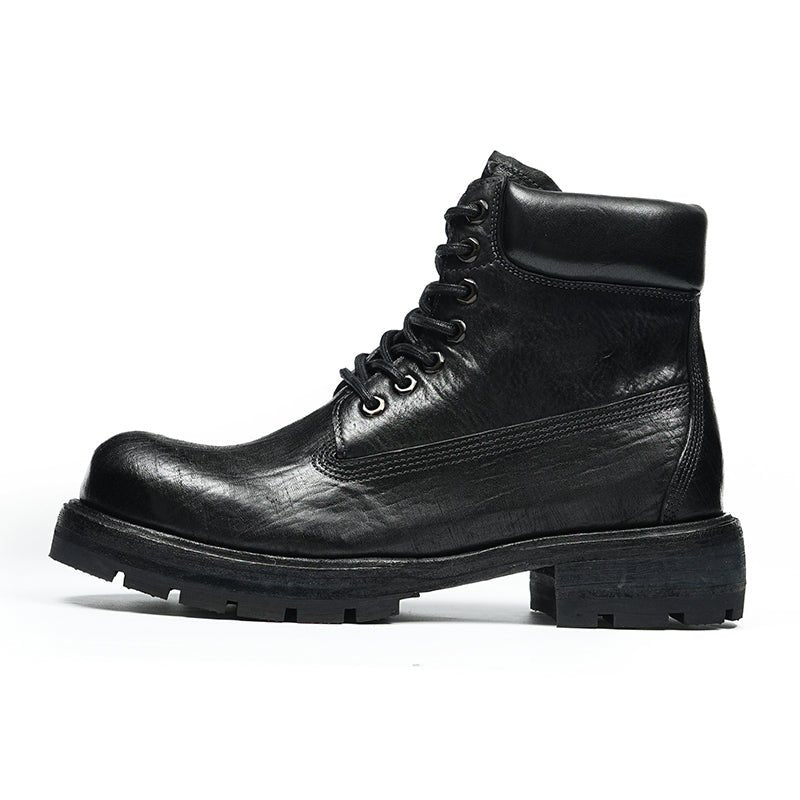 Men’s Rugged Outdoor Combat Boots with Heavy-Duty Traction Sole