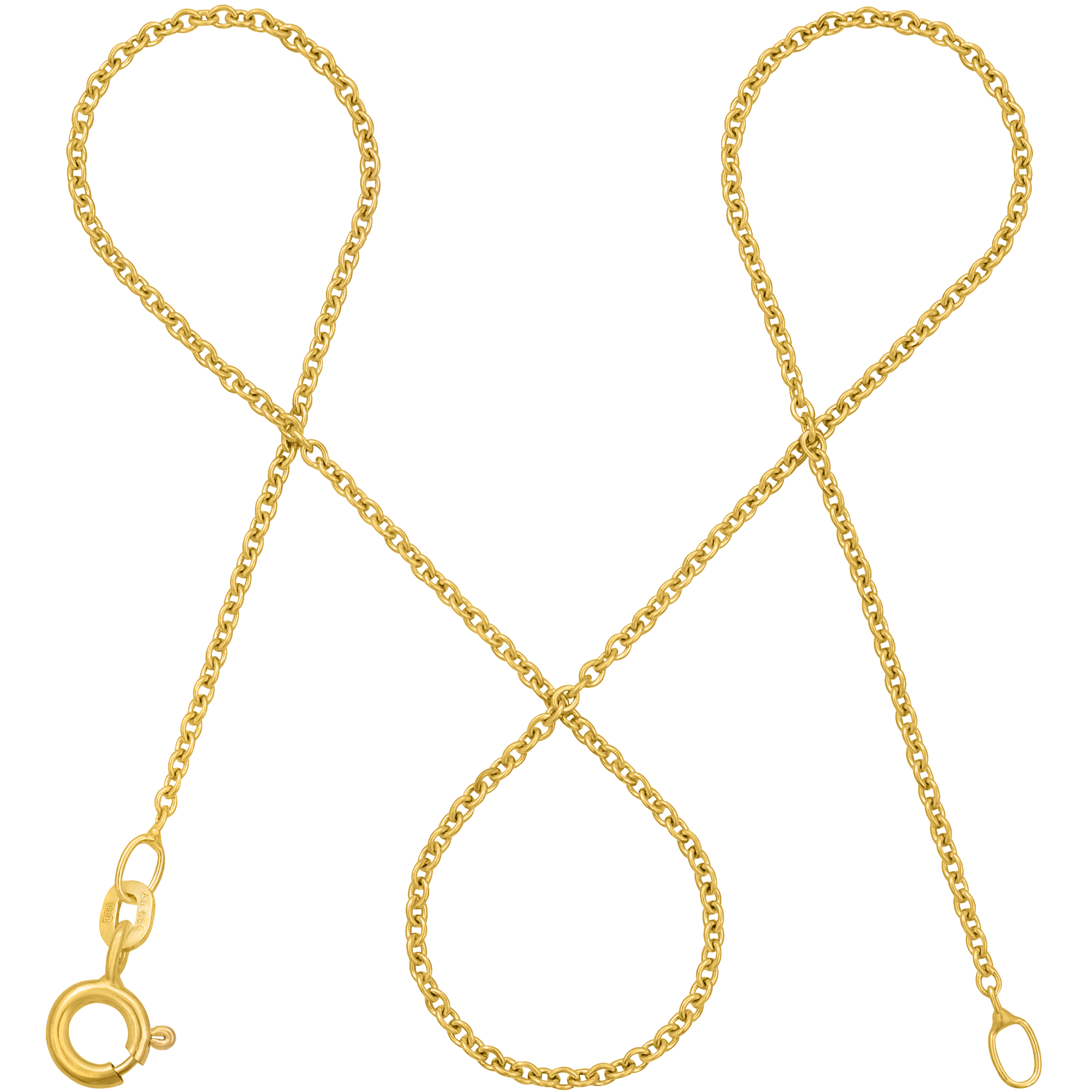 Ankerkette rund DELICATE Filigran 14k Echtgold