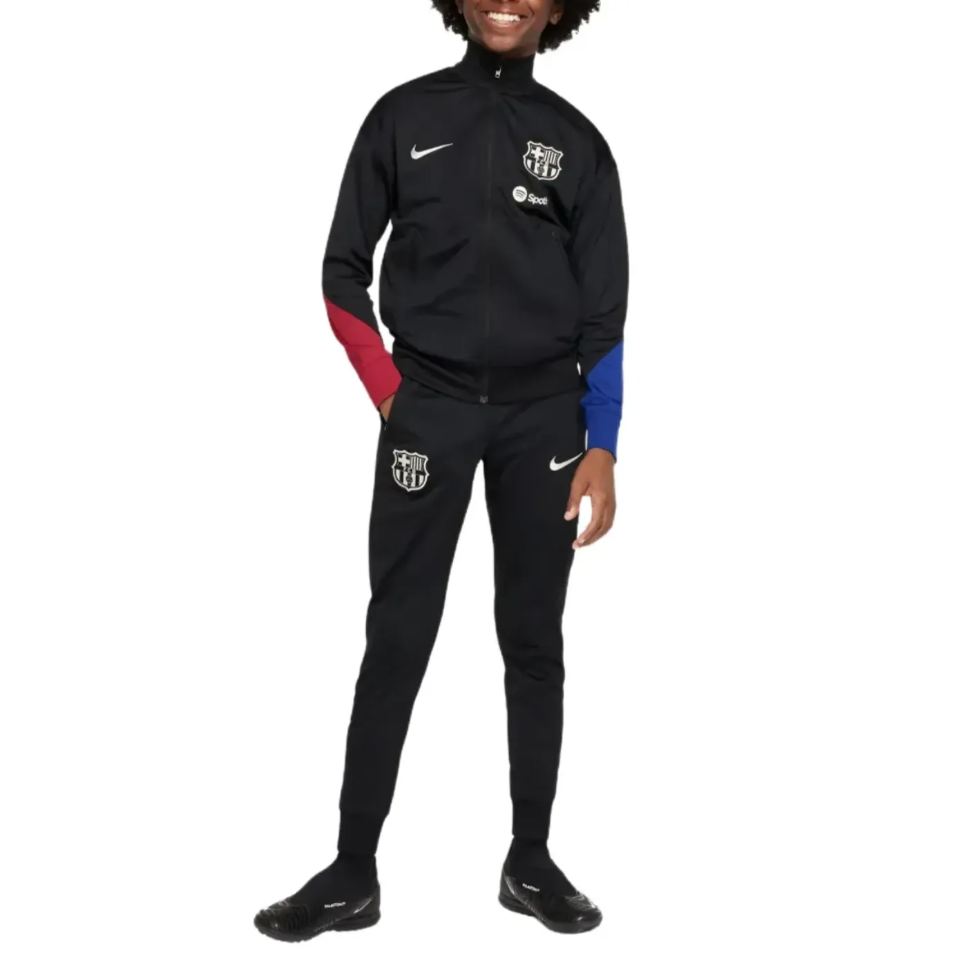 Kids - FC Barcelona black presentation Soccer tracksuit 2024/25 - Nike