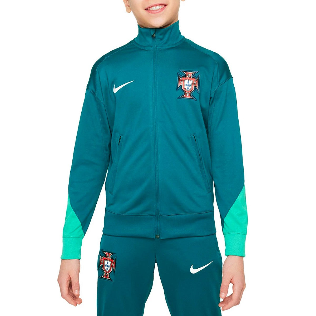 Kids - Portugal training presentation soccer tracksuit 2024/25 - Nike