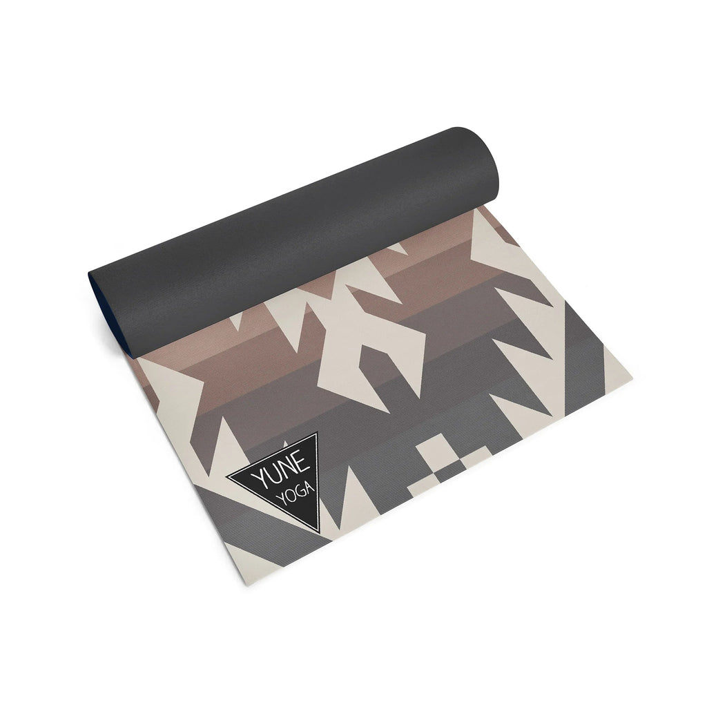 Obsidian Ridge Yoga Mat – 6 mm Extra Thick, Double-Sided Non-Slip, Eco-Friendly PER with UV-Printed Design | Yune Yoga