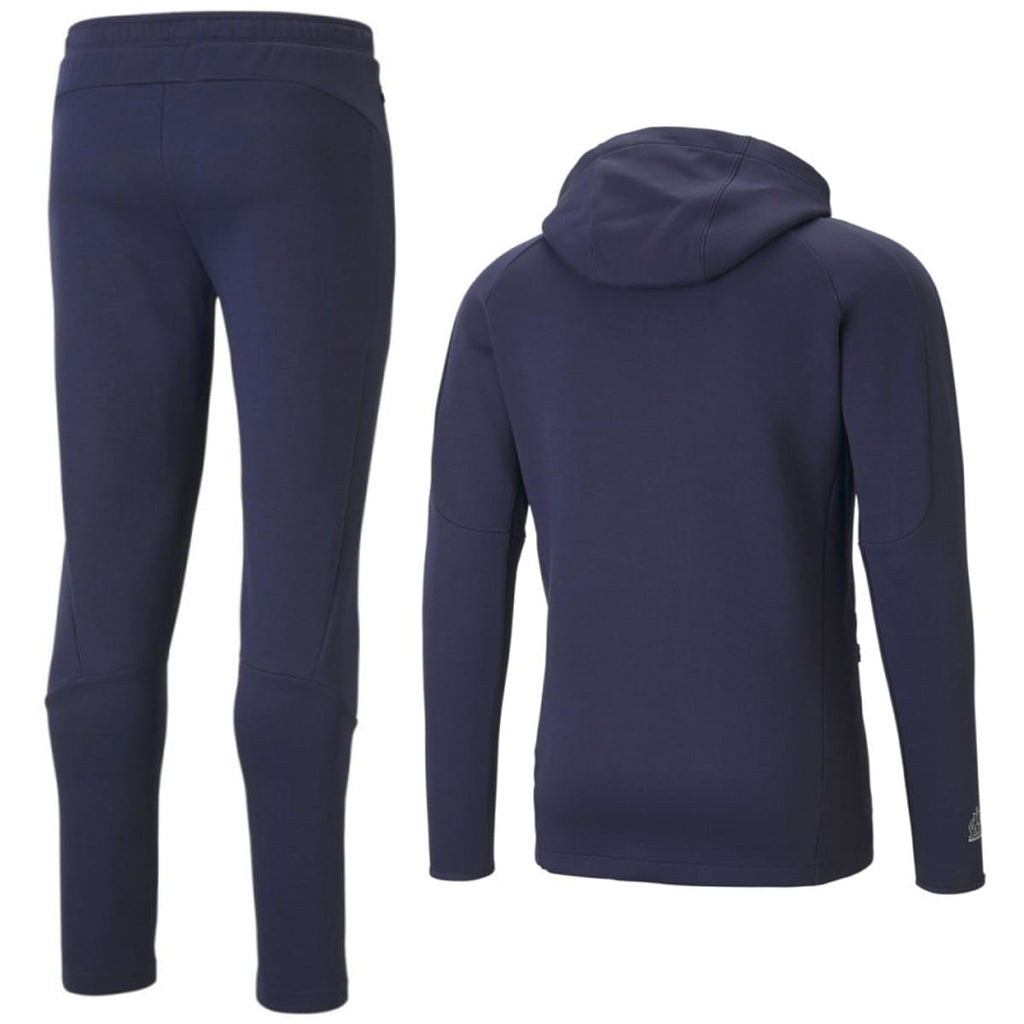 Olympique Marseille navy Casual hooded presentation tracksuit 2022/23 - Puma